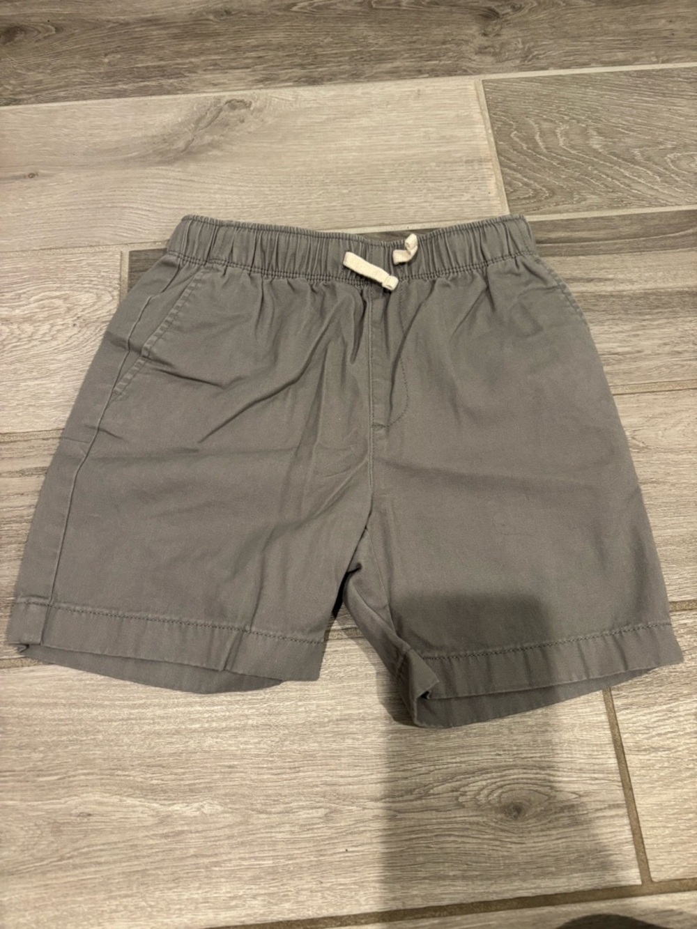 Crewcuts Gray Elastic-Waist Kids Shorts